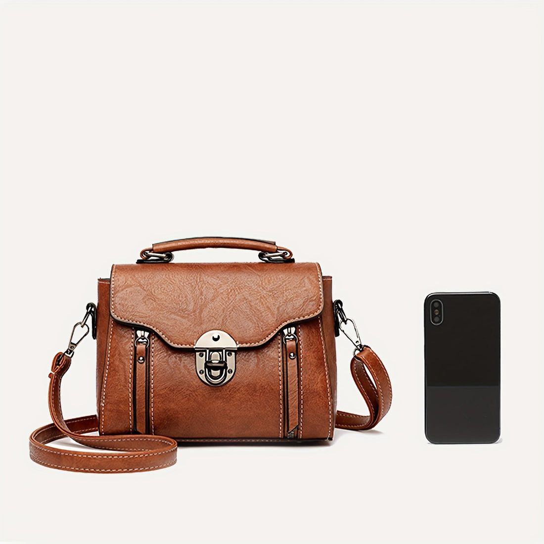 Damen Vintage Handtasche Mit Klappe – Avelline