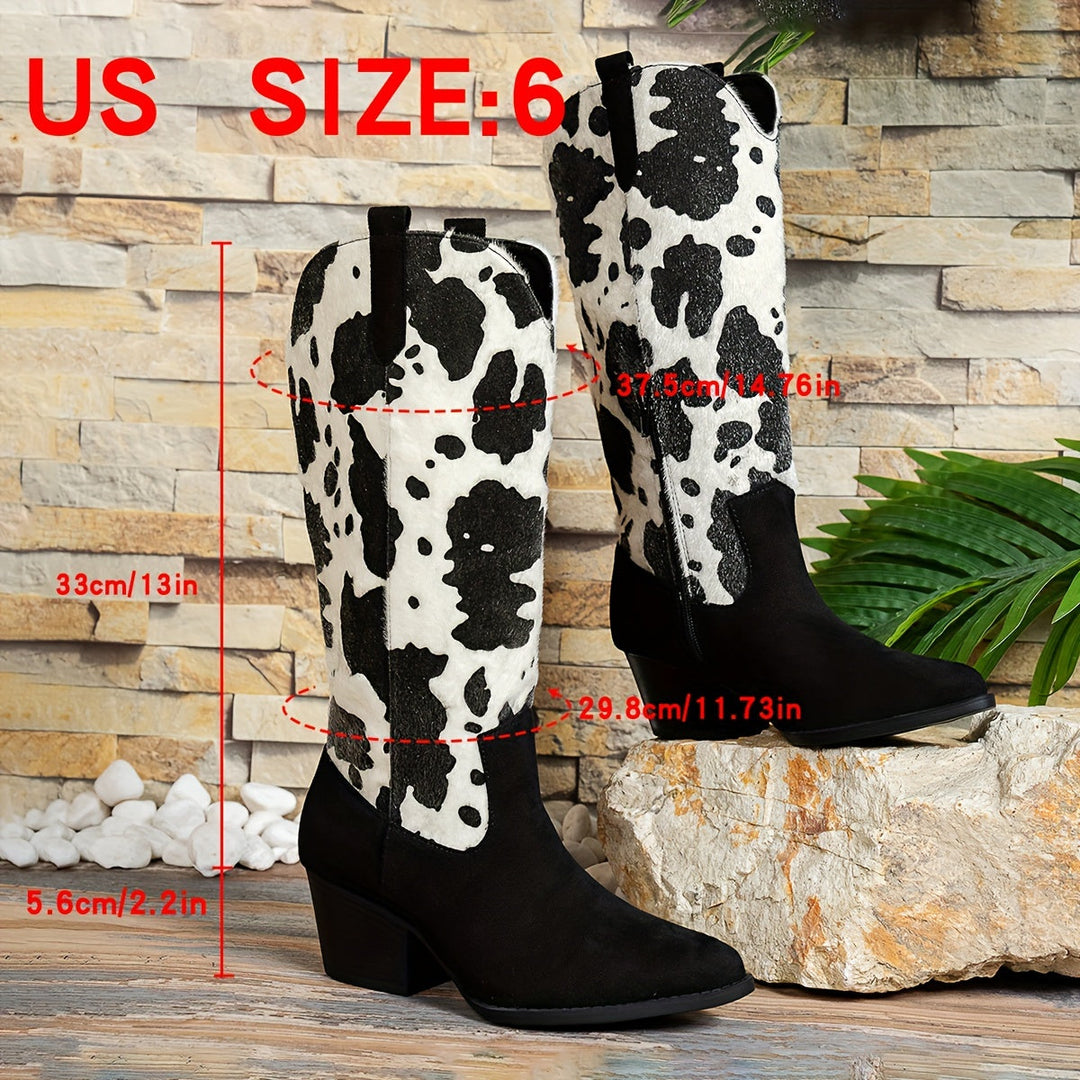 Echoarchiv | Cowboy-Stiefel mit Blockabsatz und Spitzem Zeh