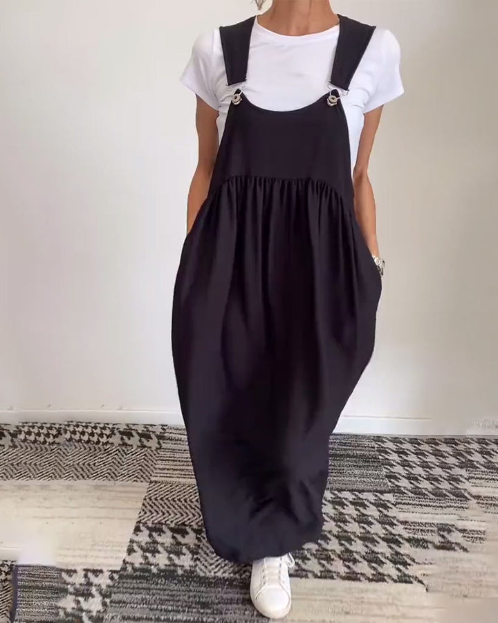Echoarchiv | Kleid Lässig Einfarbig Hosenträger