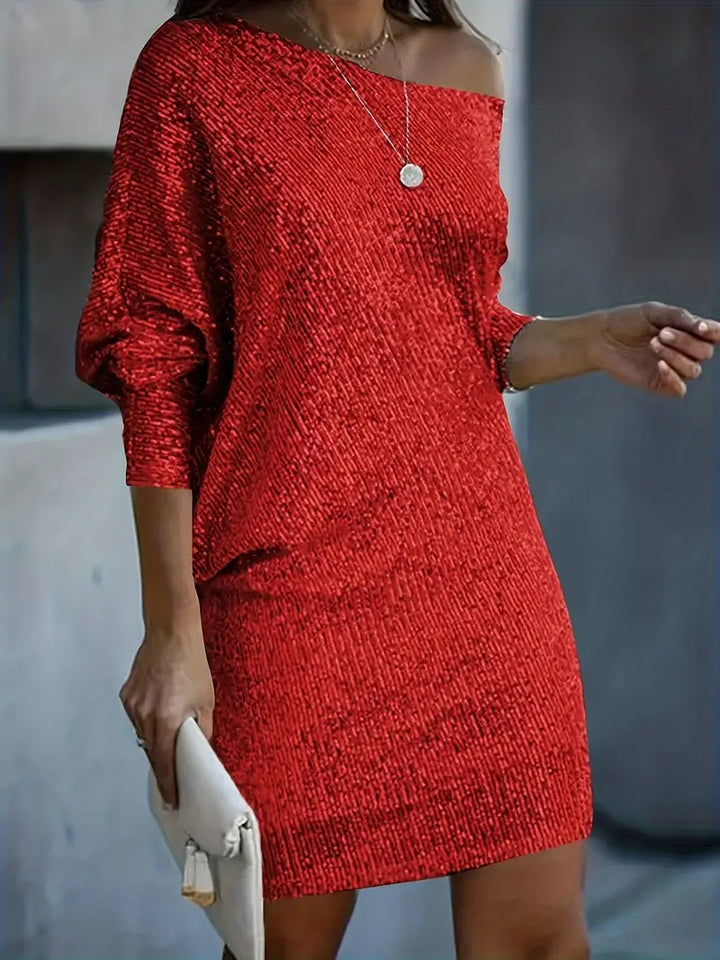 Echoarchiv | Glamouröse Pailletten Mini Festkleid