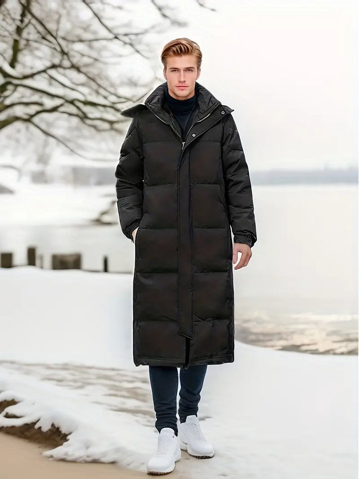 Echoarchiv - Warme Lange Gesteppte Winterjacke für Männer
