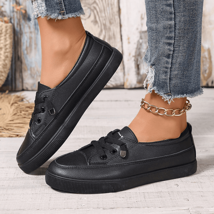 Damen Schnürung Orthopädische Flache Schuhe Echoarchiv