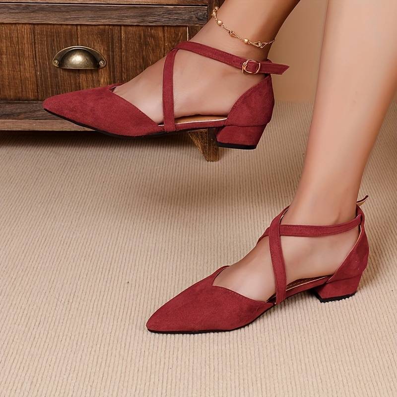Mode Flache Damenschuhe Einfarbiges Design – Lioré