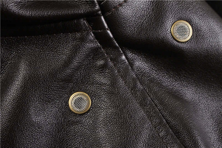 Echoarchiv | Herren Lederjacke mit praktischen Taschen