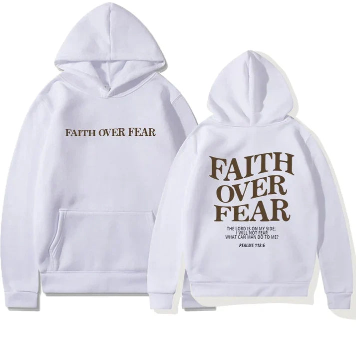 Faith – Motivierender Kapuzenpullover mit Bibelvers