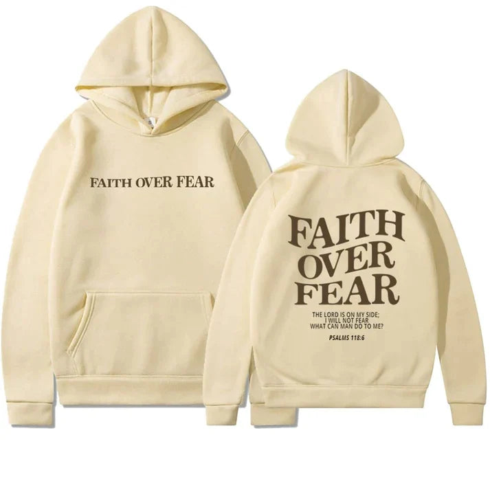 Faith – Motivierender Kapuzenpullover mit Bibelvers