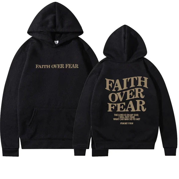 Faith – Motivierender Kapuzenpullover mit Bibelvers