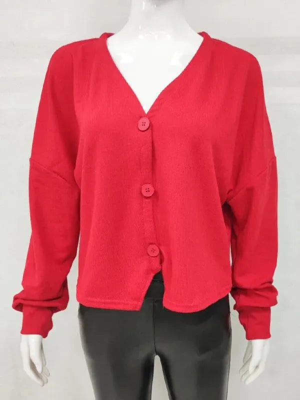 Echoarchiv | Lockere Frauen Strickjacke Pullover