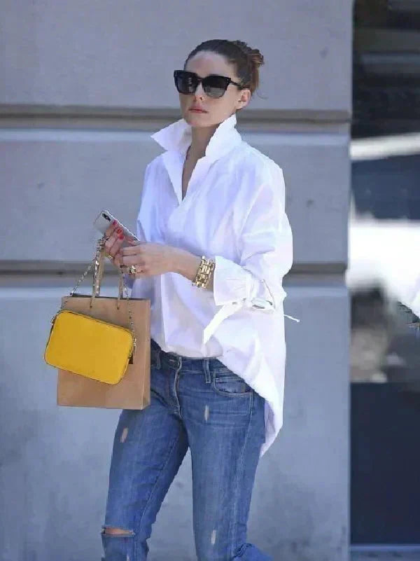 Echoarchiv | Schicke, Oversized Bluse mit Knopfleiste für Damen