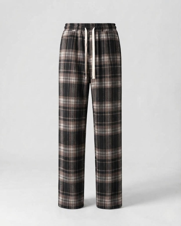 Damen Bequeme Karierte Hose Echoarchiv