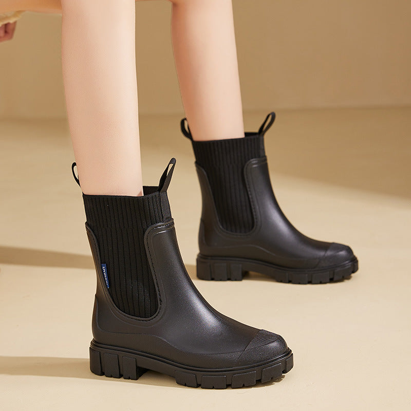 Echoarchiv | Gummistiefel - Wasserdicht mit Antirutschsohle, Perfekt für Regenwetter