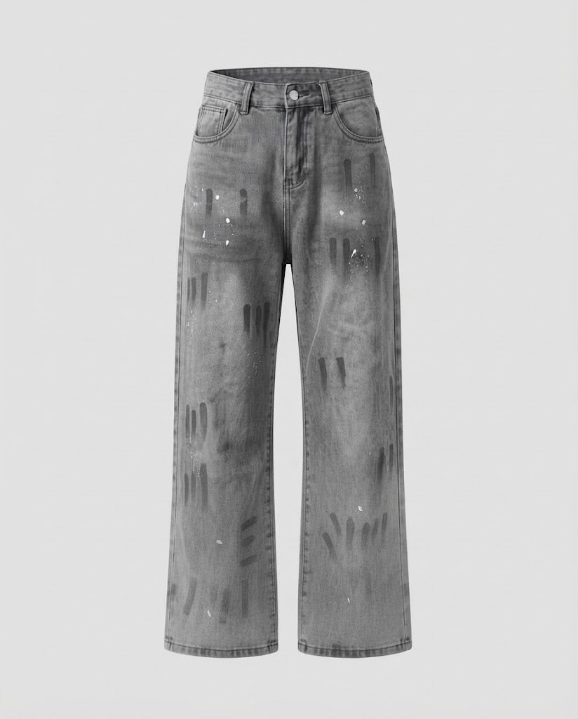 Damenmode Hochbundige Baggy Jeans Echoarchiv