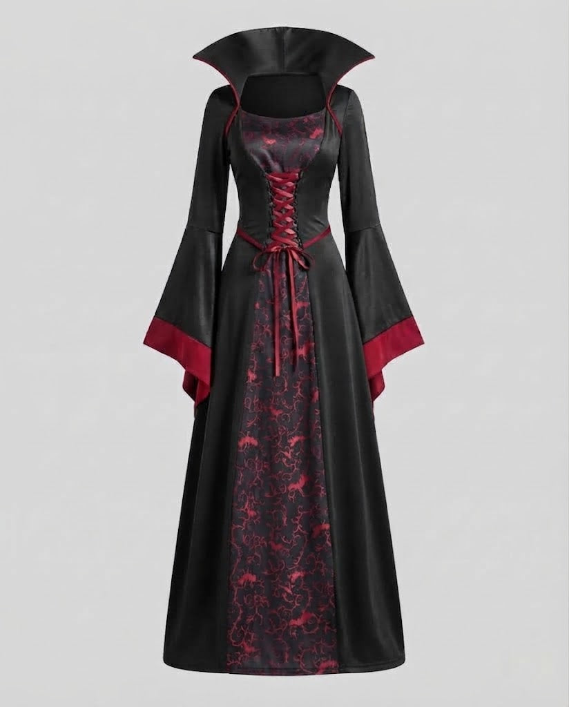 Frauen dramatisches Vampirkleid Echo Archiv