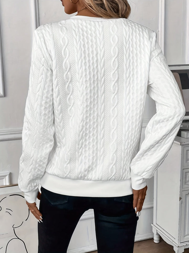 Echoarchiv | Eleganter Reißverschluss-Pullover für Komfort und Stil