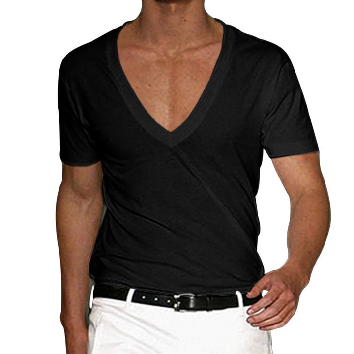 Echoarchiv | Slim Fit T-Shirt mit V-Ausschnitt