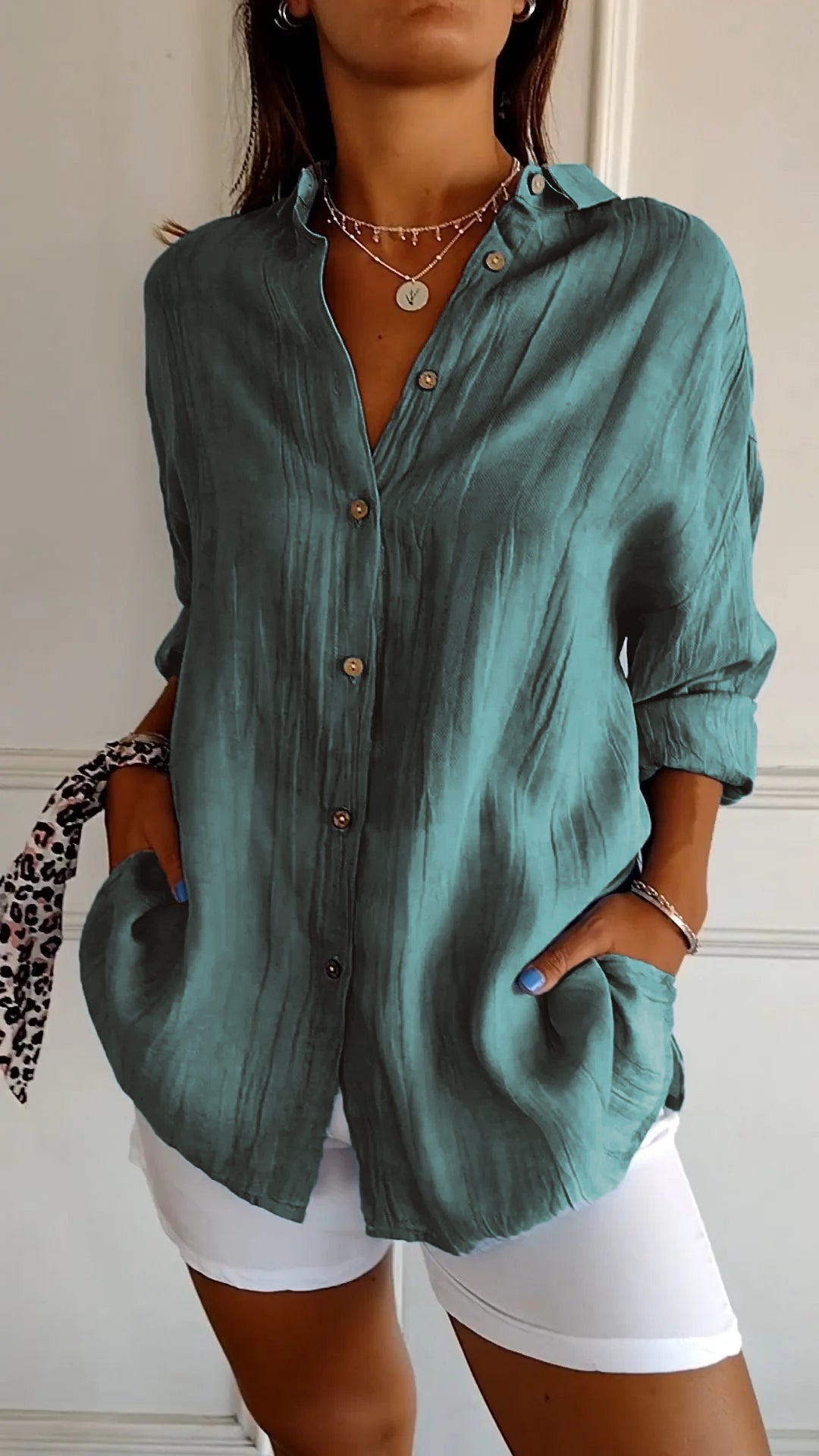 Glanzvolle Eleganz Bluse