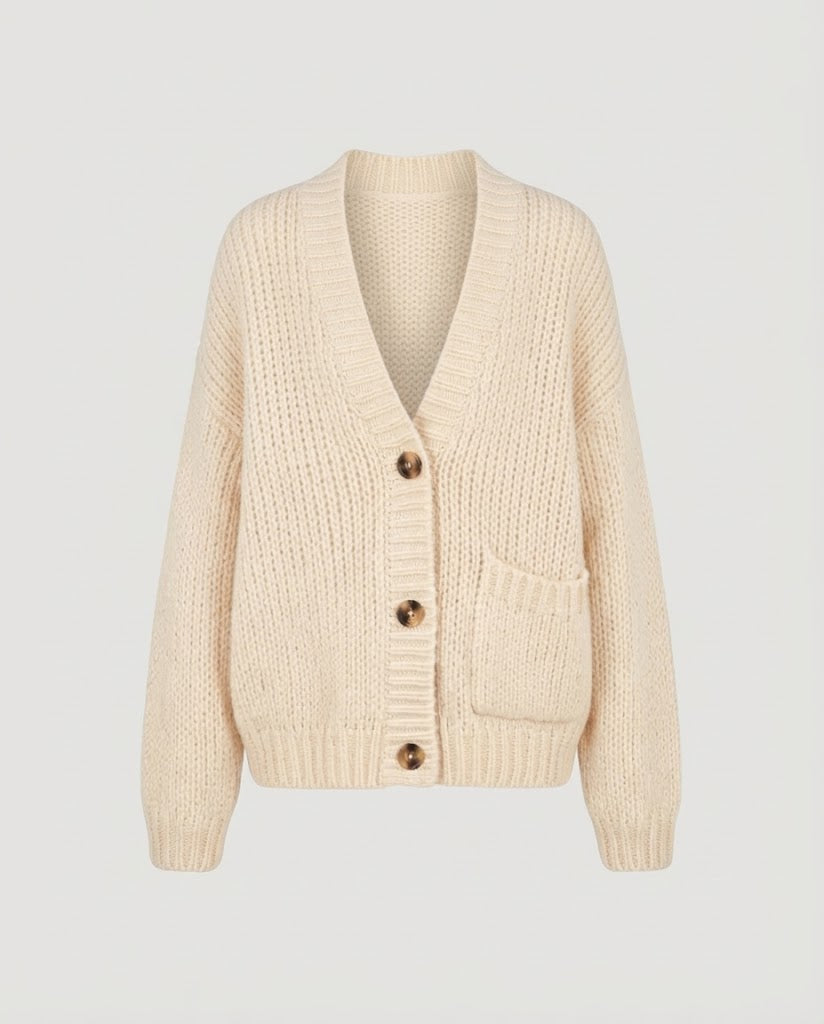 Damen Grobstrick-Pullover mit Norweger‑Muster und hohem Rollkragen Echo Archiv