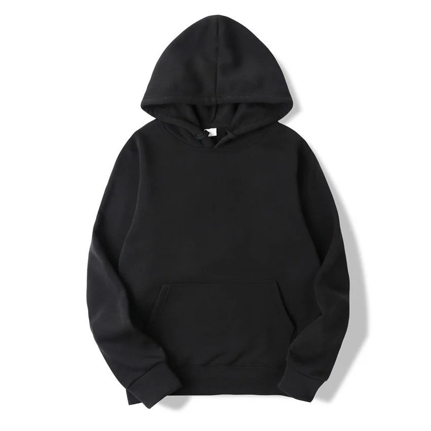 Echoarchiv | Unifarbener Kapuzenpullover Aus Baumwolle Für Frauen