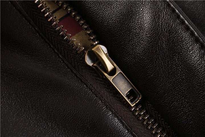 Echoarchiv | Herren Lederjacke mit praktischen Taschen