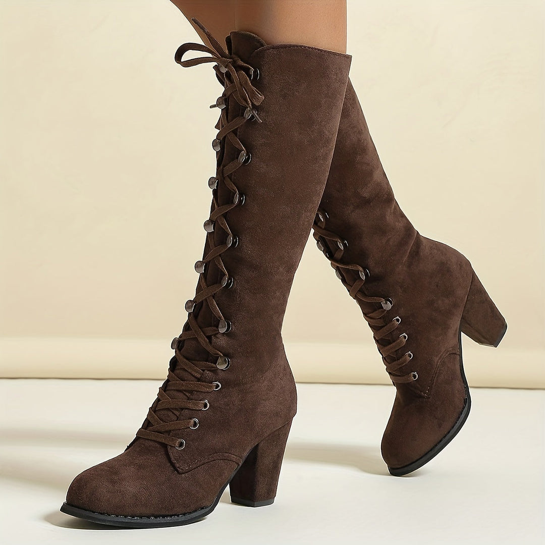 kniehohe, bequeme lange Winterstiefel für Damen – Lioré