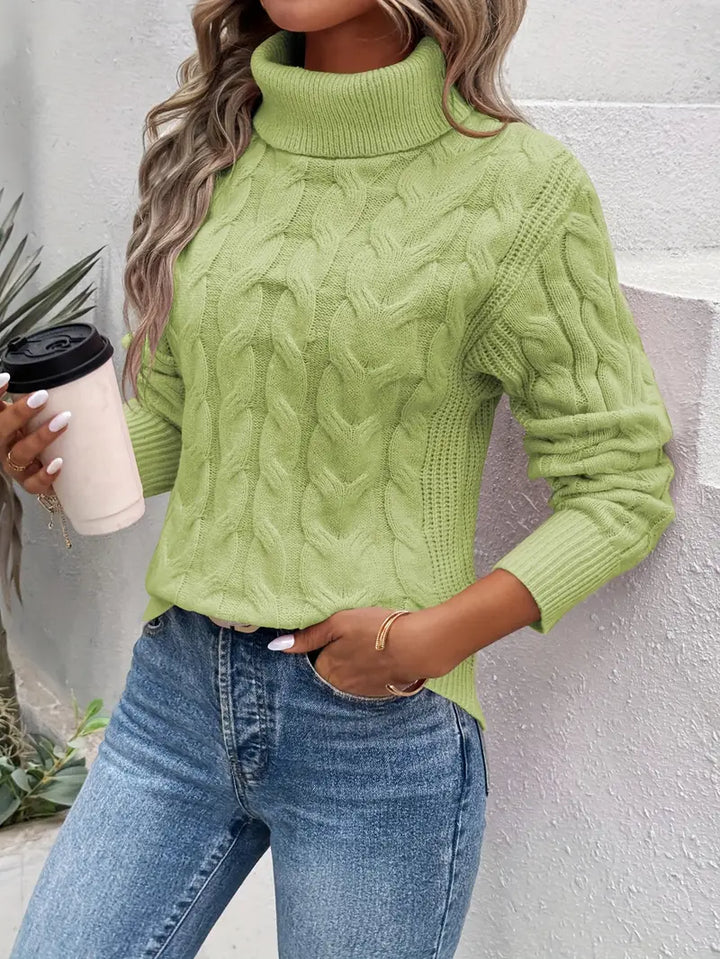 Echoarchiv | Zopfmuster Rollkragenpullover Damen