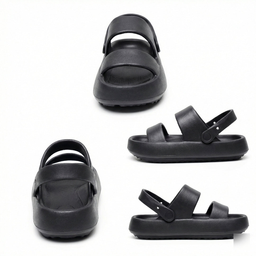 Echoarchiv | Orthopädische Sandalen Comfort Plus Pantoletten mit Doppelriemen Gepolsterte, Lässige Slip-On-Sandalen