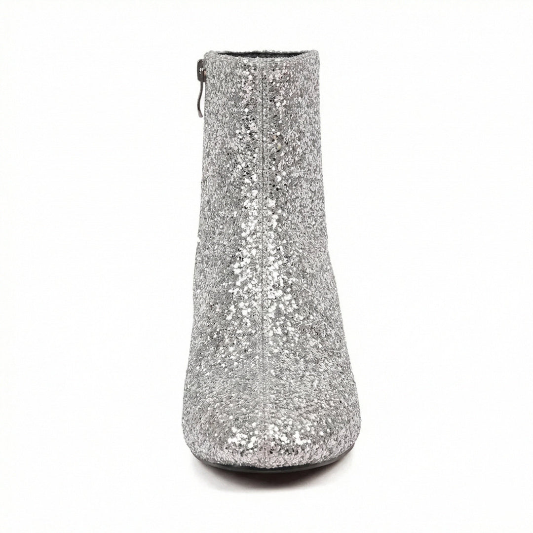 Echoarchiv | Glitzernde Ankle Boots Mit Blockabsatz
