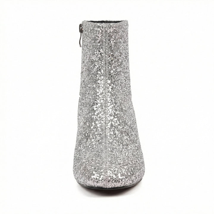Echoarchiv | Glitzernde Ankle Boots Mit Blockabsatz