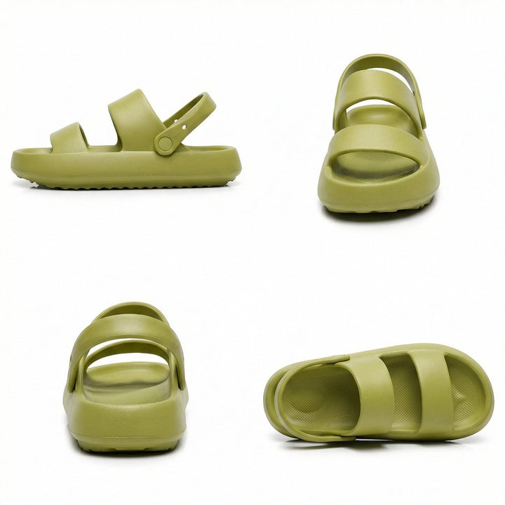 Echoarchiv | Orthopädische Sandalen Comfort Plus Pantoletten mit Doppelriemen Gepolsterte, Lässige Slip-On-Sandalen