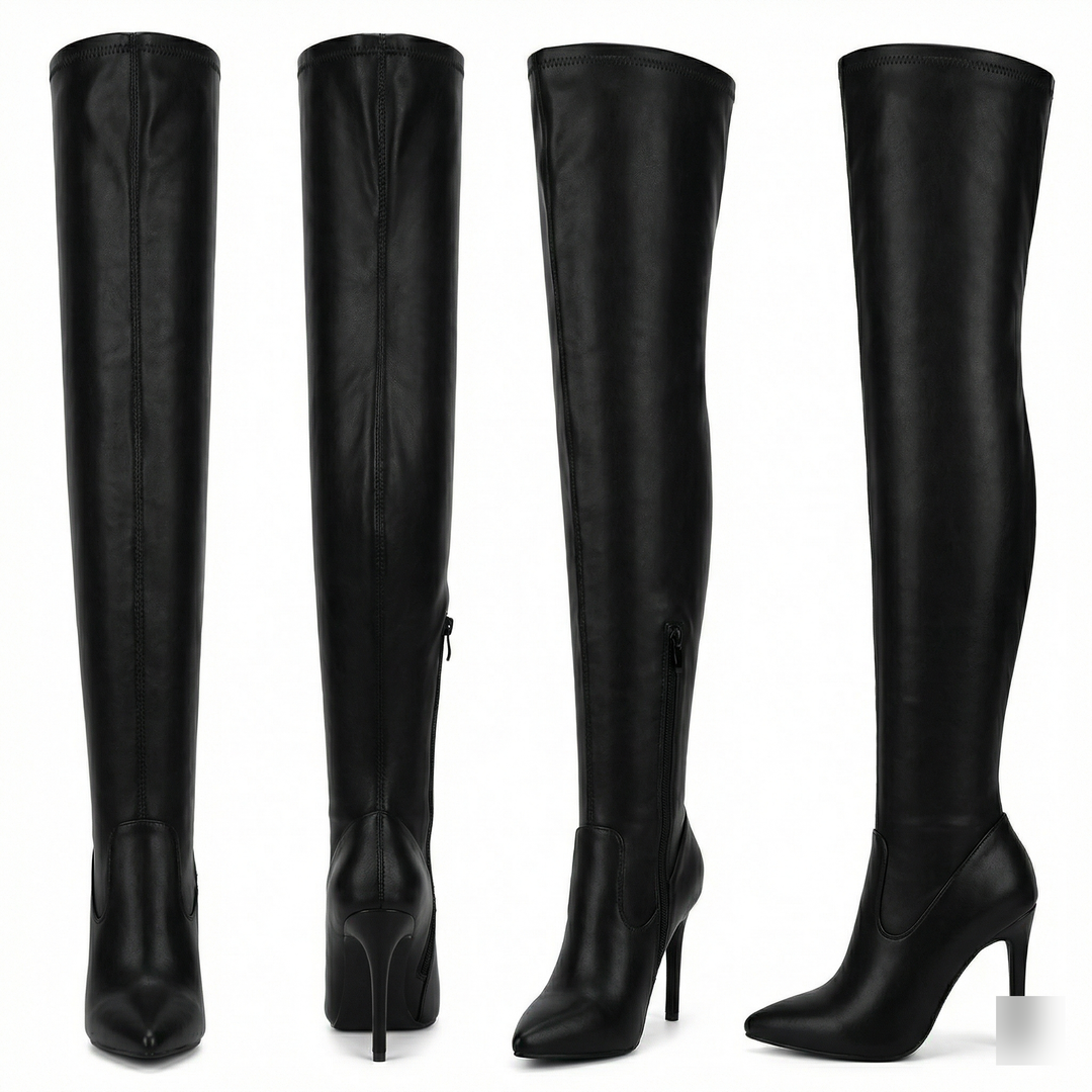Echoarchiv | Flache Overknee-Stiefel aus für den Winter