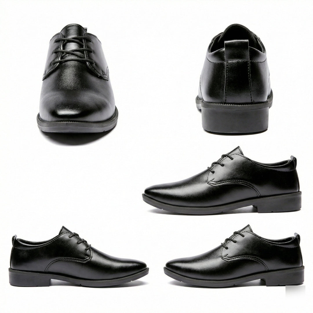 Herren Elegante Leder Schnürschuhe mit rutschfester Sohle Echoarchiv