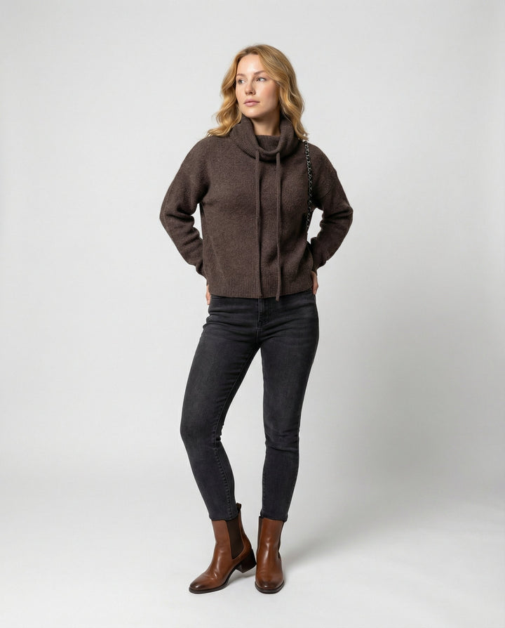 Echoarchiv | Merinowolle Damen Rollkragenpulli