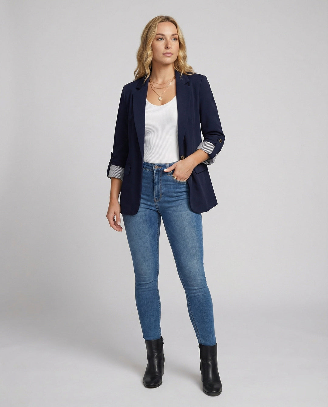 Echoarchiv | Eleganter Business Longblazer Mit