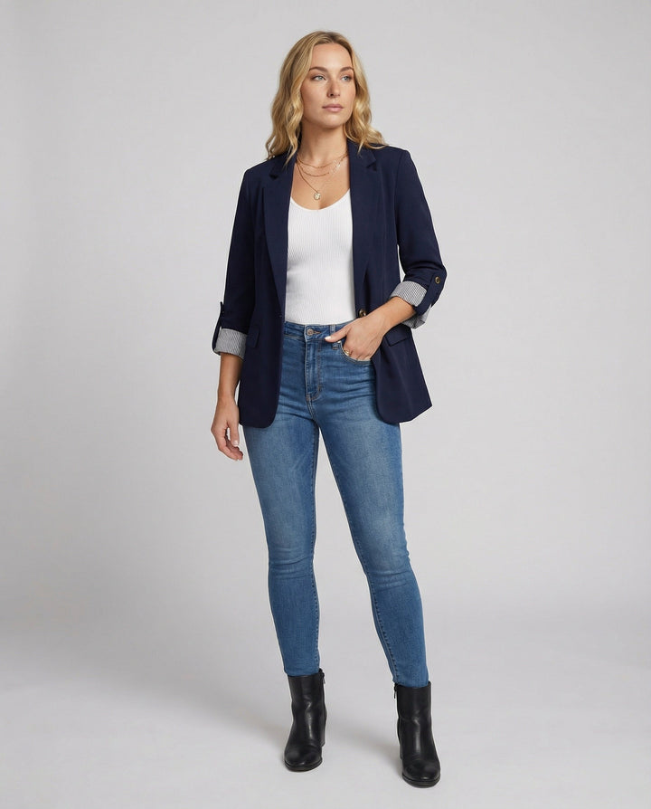 Echoarchiv | Eleganter Business Longblazer Mit