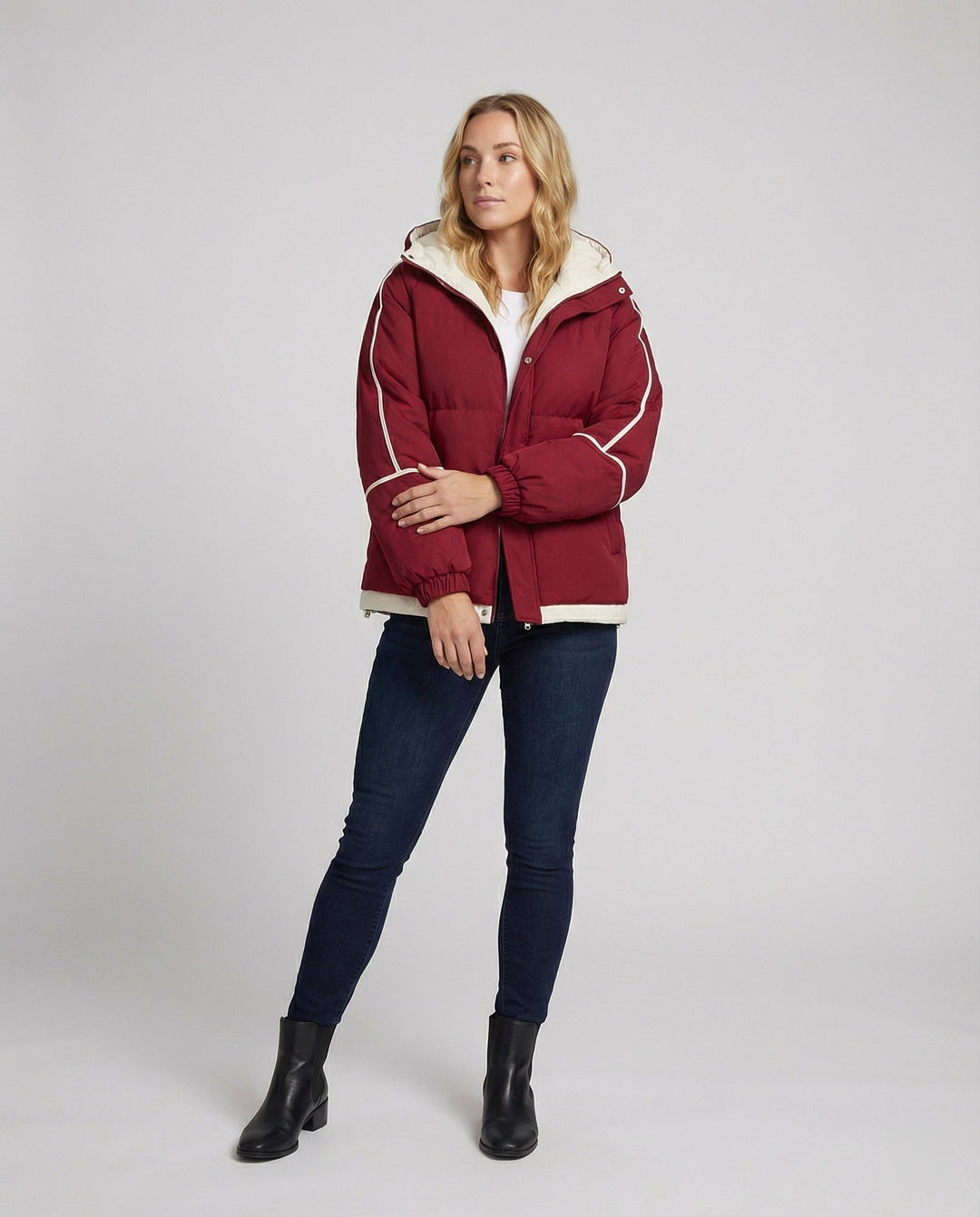 Damen Hochwertige Winterjacke mit isolierender Kapuze Echoarchiv
