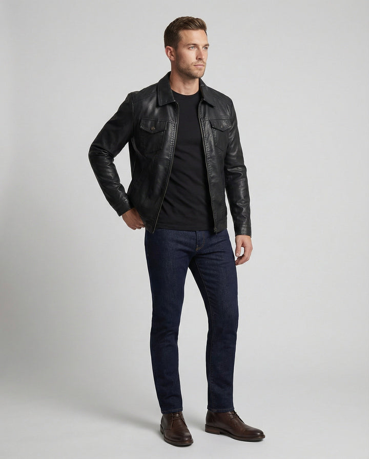 Exklusive Herren-Lederjacke in Premium-Qualität – Valtoré