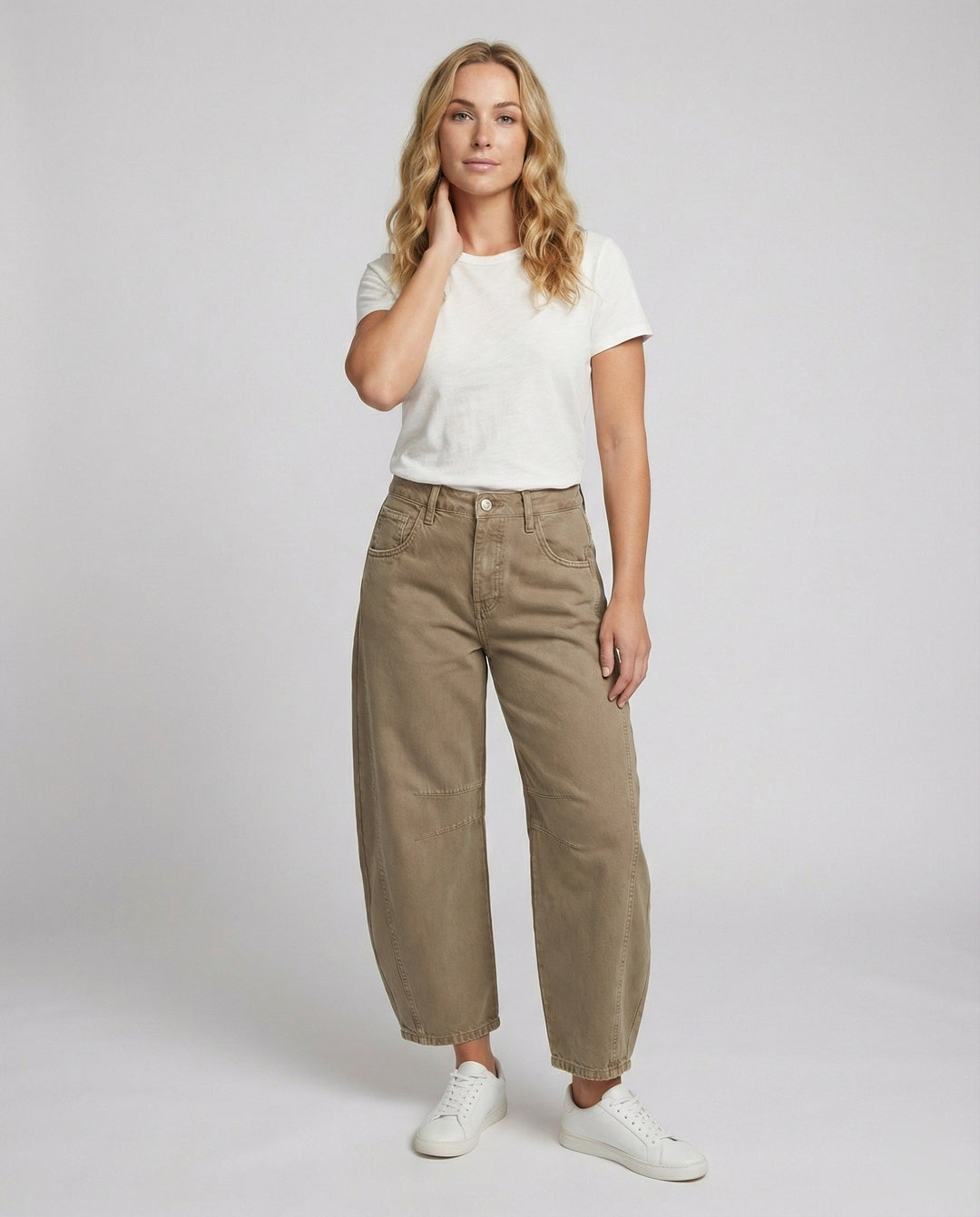 Echoarchiv | Damen Trendy Weite-Bein Hose Denim