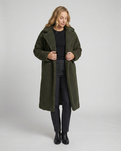 Echoarchiv | Damen Warmer Fell Wollmantel