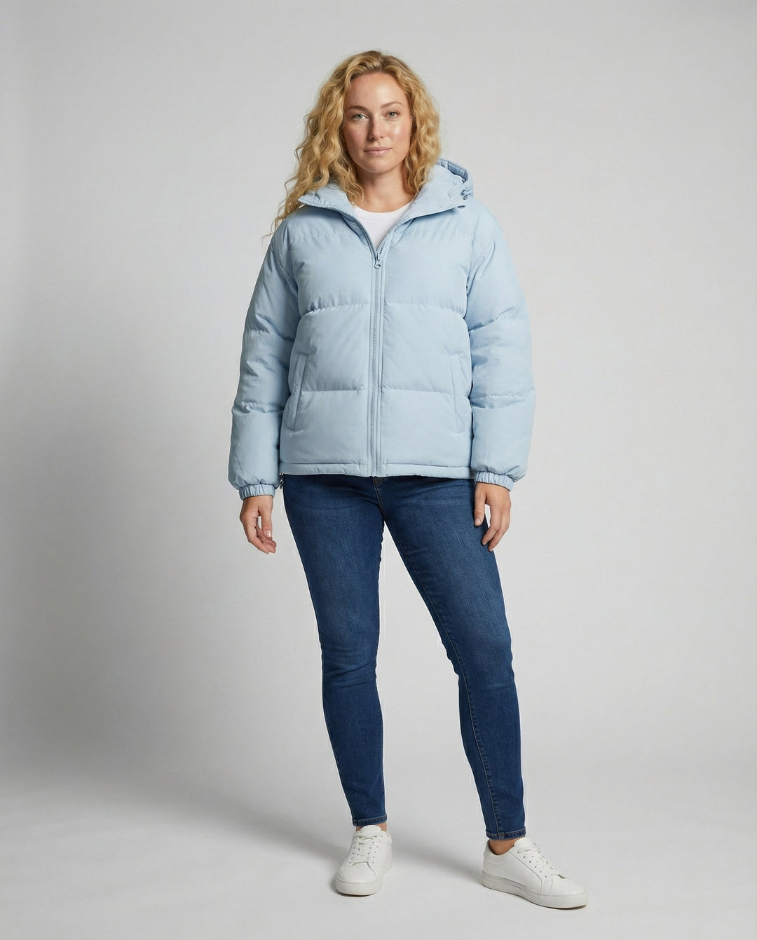 Warme, Gepolsterte Jacke mit Kapuze für Frauen – Avérine