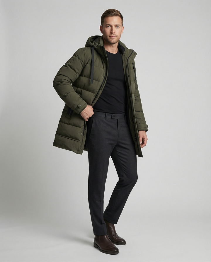 Echoarchiv | Winterjacke mit Kapuze für Männer