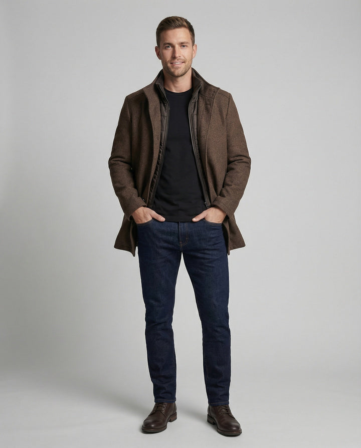 Die verfeinerte und luxuriöse Jacke mit Weste