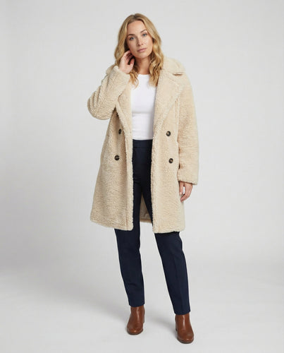 Damen Teddyfell Jacke mit Warm & Kuschelig | Echoarchiv