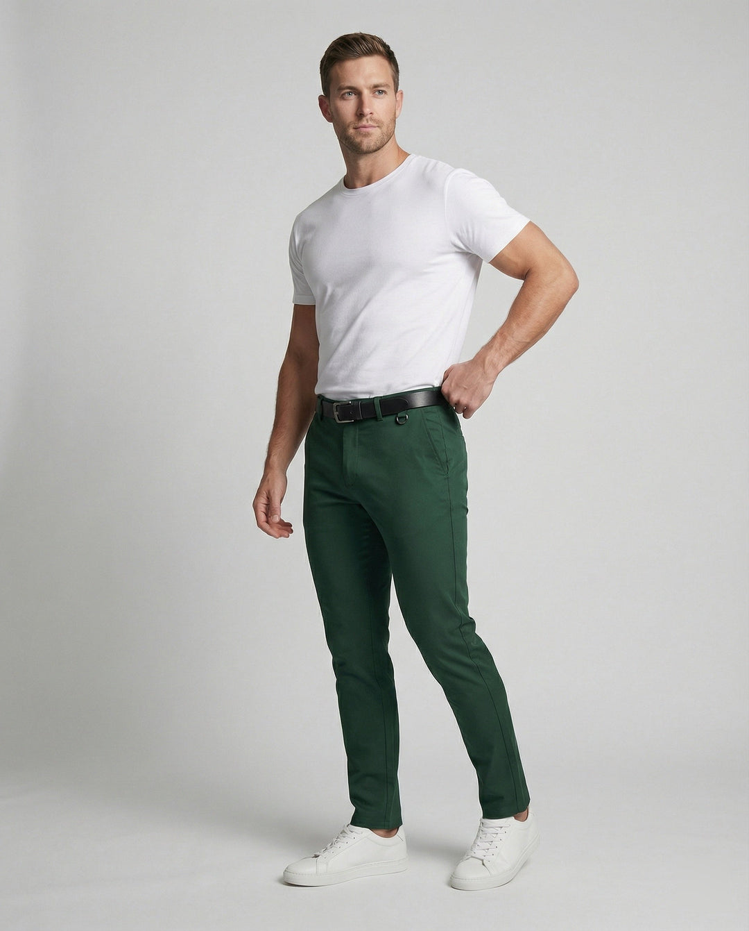 Herren Chinohose Slim Fit bequem – Alveron