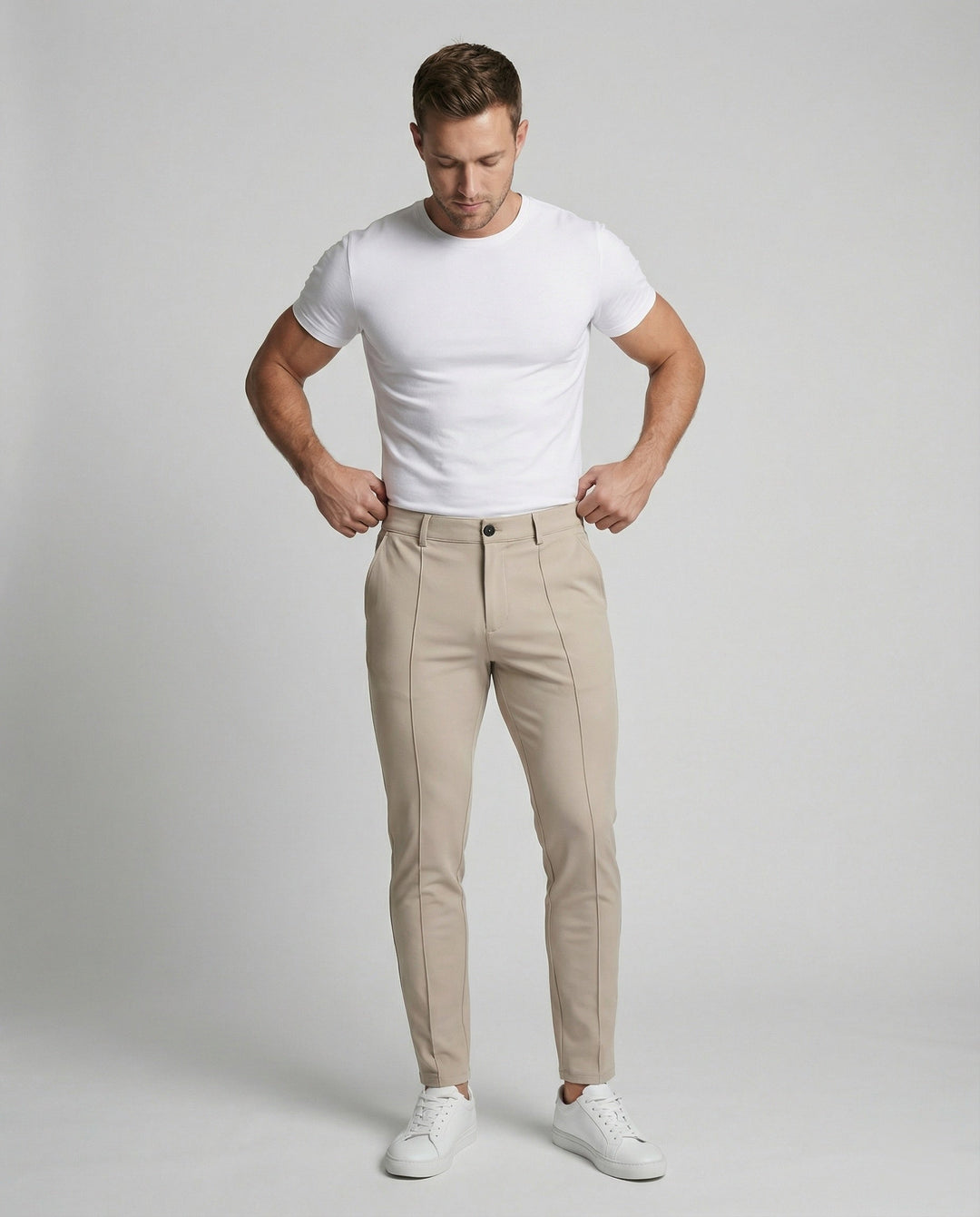 Herren Chinohose Slim Fit mit Stretch