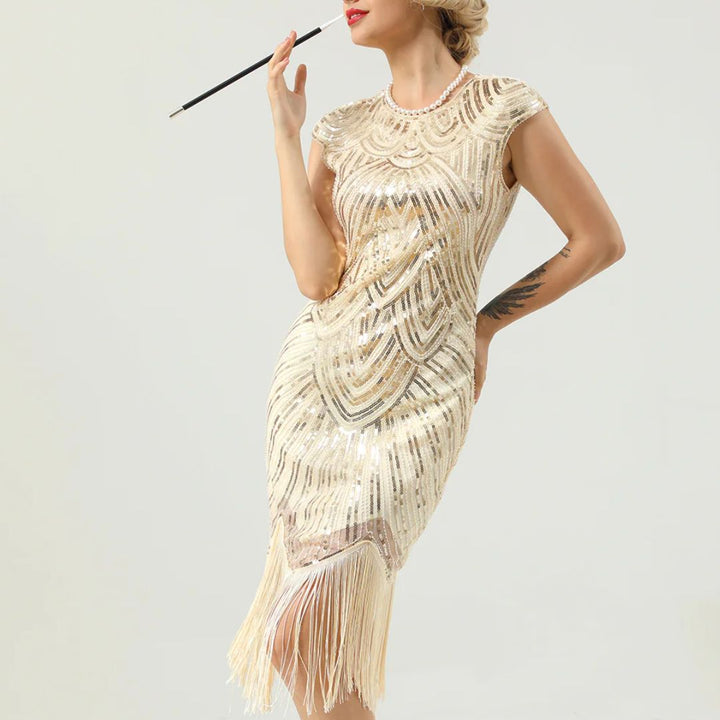 Echoarchiv | 1920Er Gatsby-Stil Glitzerndes Kleid
