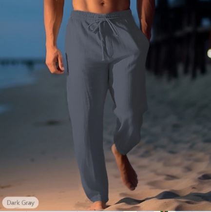 Trendige Leinenhose für Herren – Sorevano