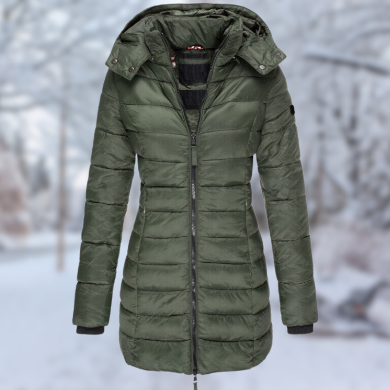 Echoarchiv | Stilvolle Halblange Winterjacke Für Damen