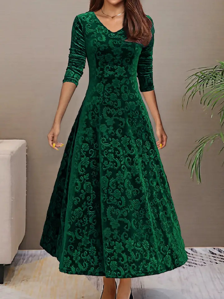 Figurschmeichelndes Ausgestelltes Kleid