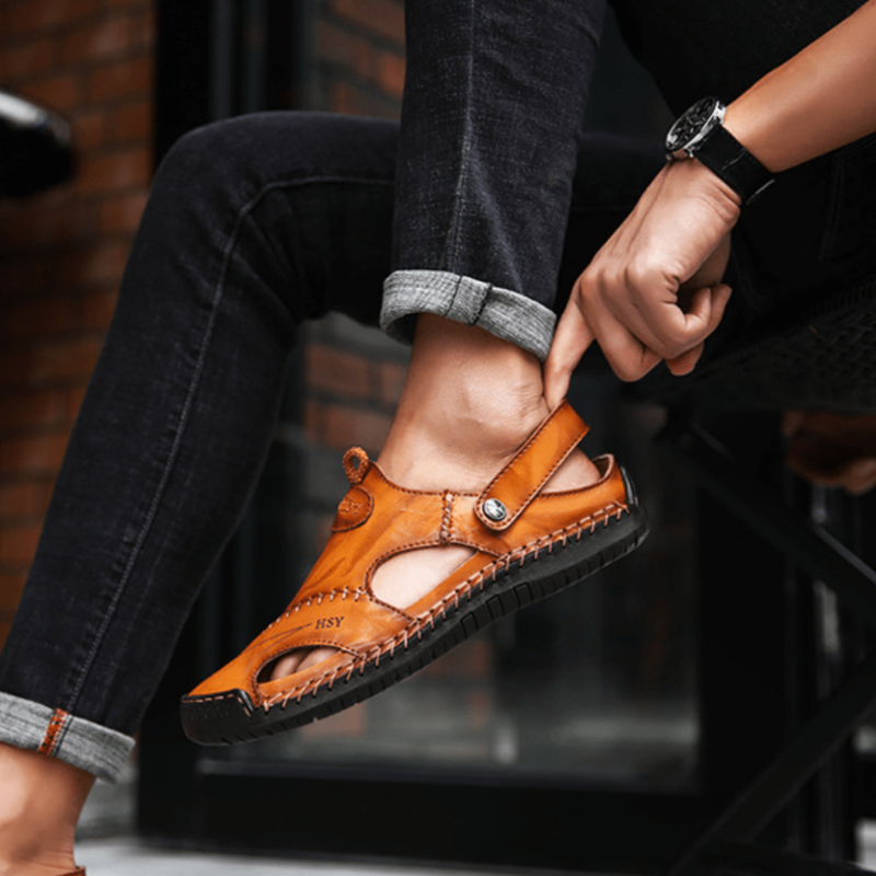 Echoarchiv | Herren Barfuss Sandalen Schwarz