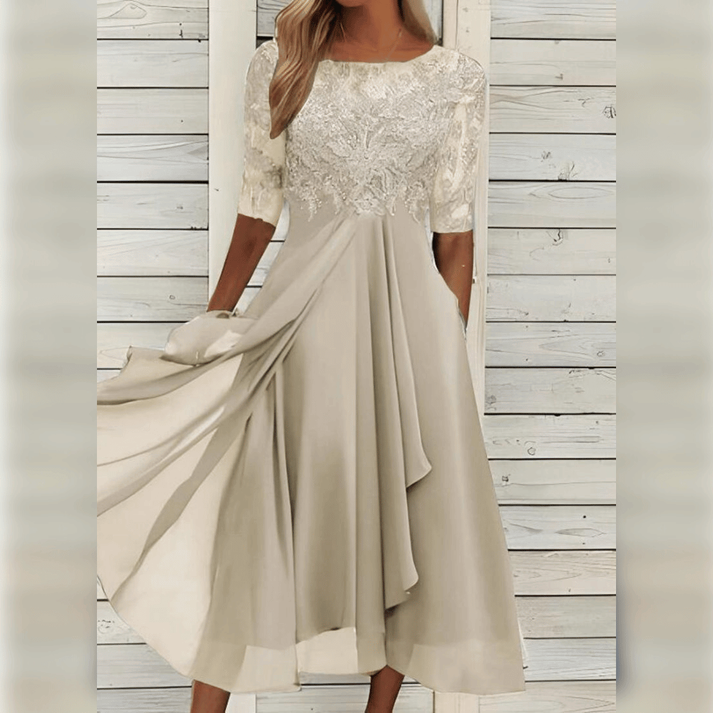 Echoarchiv | Hochzeitsgast Kleid Elegante Midi